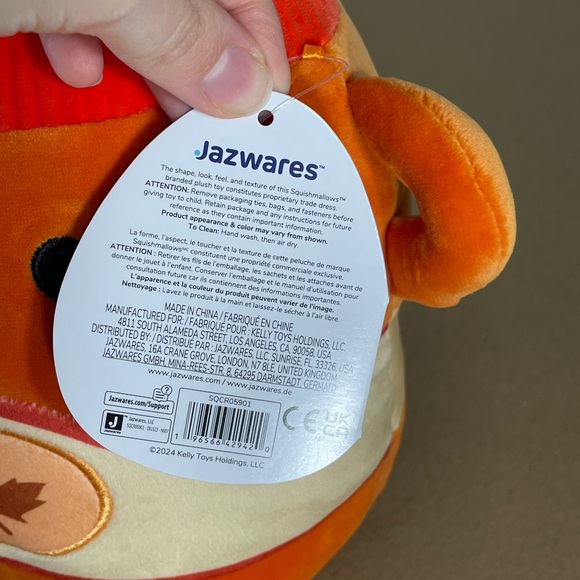 Squishmallow Jeremiah Canadian Pancake/Waffle Maple Syrup Bottle 8in Plush 2024 - Picture 7 of 10